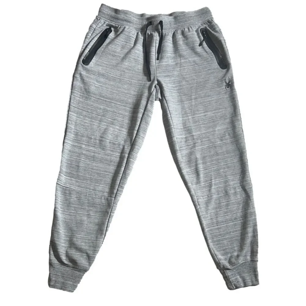 SPYDER Active Men's Gray Jogger Pants Size L Performance Stretch ProWeb Athletic